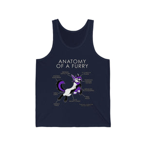 Furry Purple - Tank Top Tank Top Artworktee Navy Blue XS 