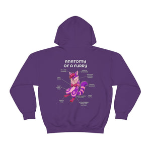 Furry Purple and Pink - Hoodie Hoodie Artworktee Purple S 