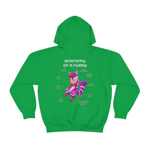 Furry Purple and Pink - Hoodie Hoodie Artworktee Green S 