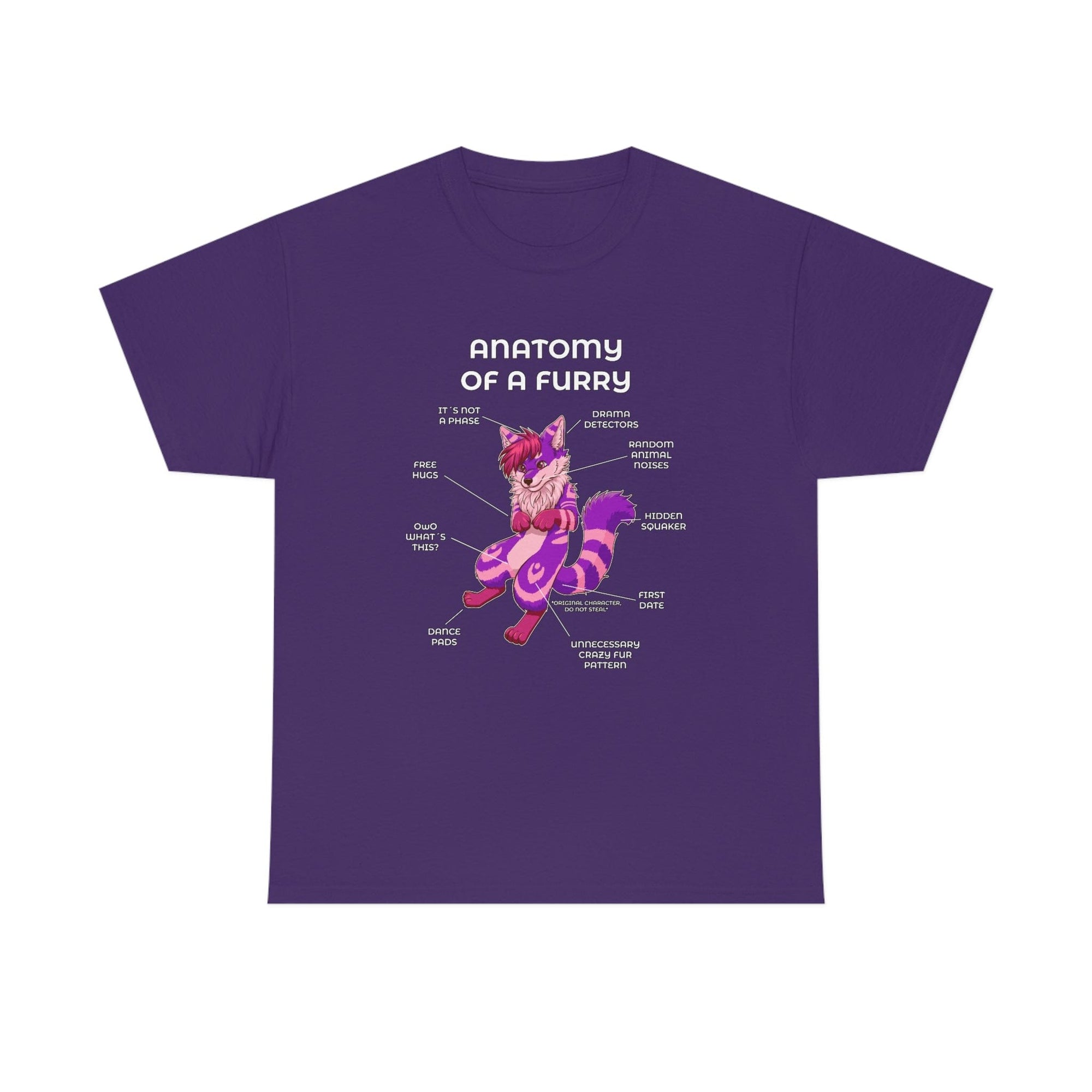 Furry Purple and Pink - T-Shirt T-Shirt Artworktee Purple S 