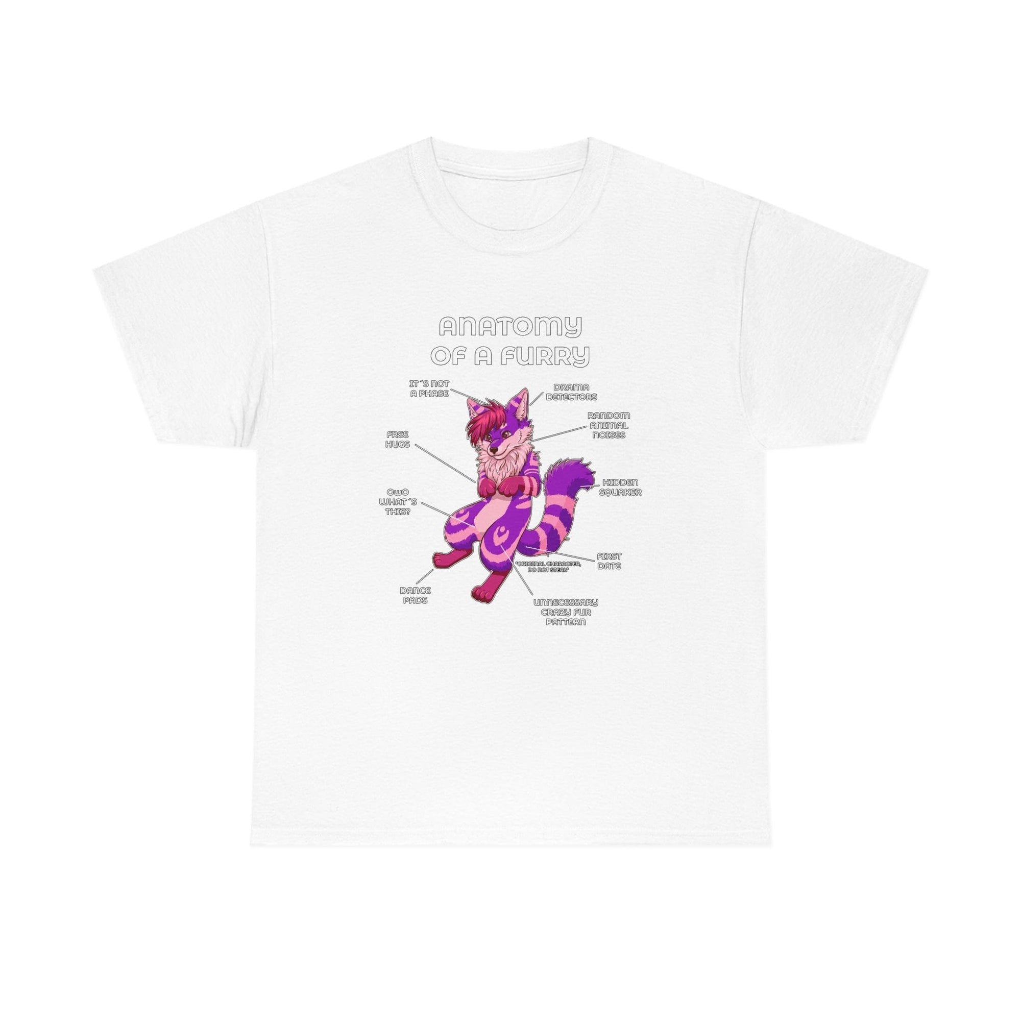 Furry Purple and Pink - T-Shirt T-Shirt Artworktee White S 