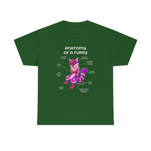 Furry Purple and Pink - T-Shirt T-Shirt Artworktee Green S 
