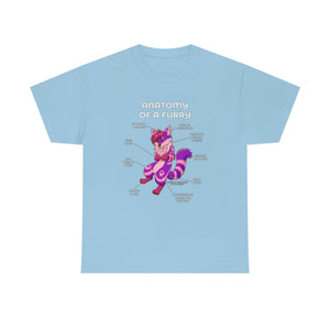 Furry Purple and Pink - T-Shirt T-Shirt Artworktee Light Blue S 