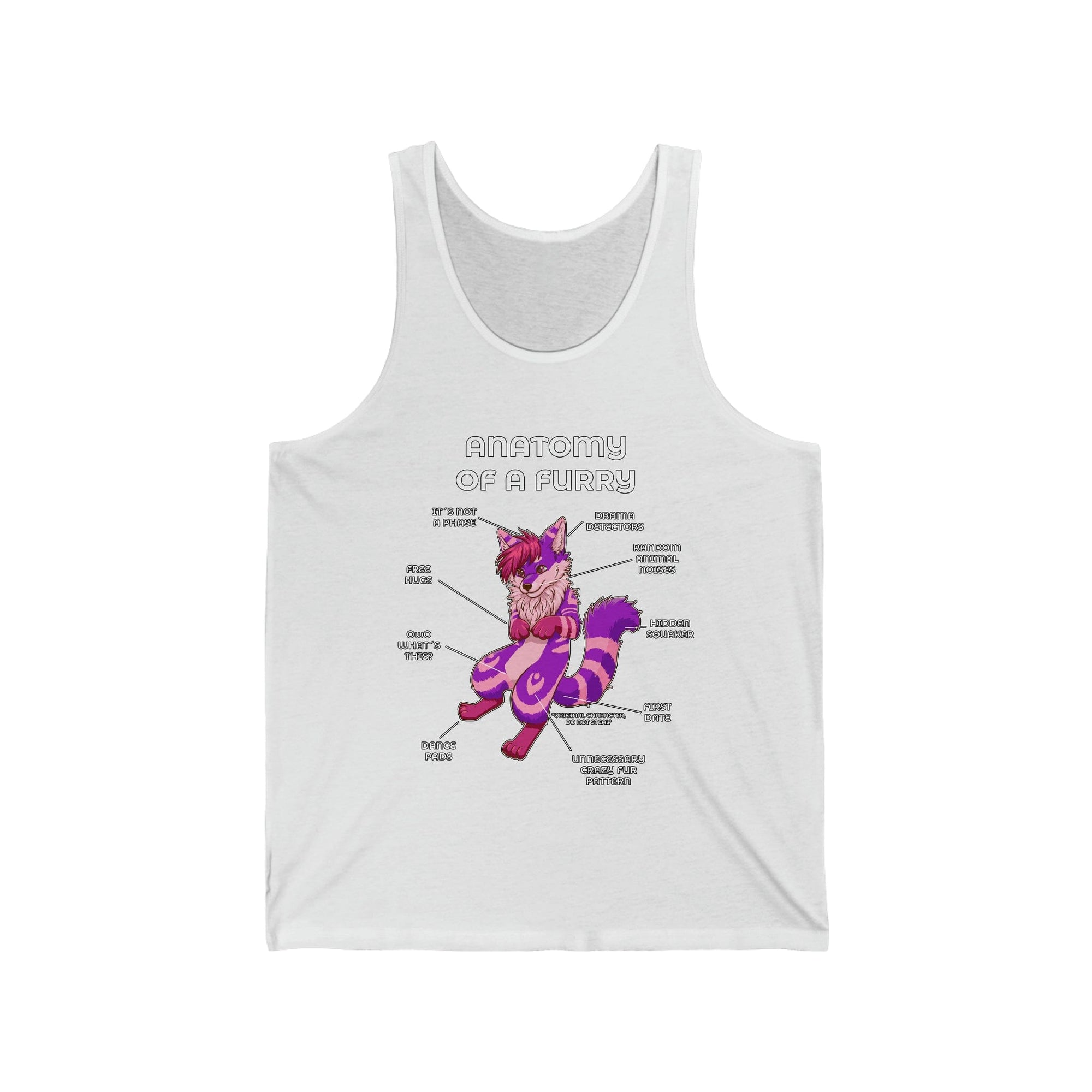 Furry Purple and Pink - Tank Top Tank Top Artworktee White XS 
