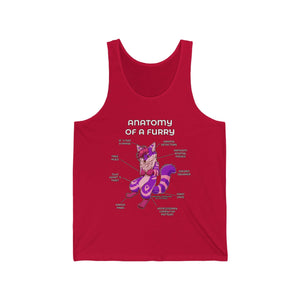 Furry Purple and Pink - Tank Top Tank Top Artworktee Red XS 
