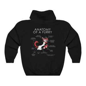 Furry Red - Hoodie Hoodie Artworktee Black S 