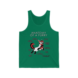 Furry Red - Tank Top Tank Top Artworktee Green XS 