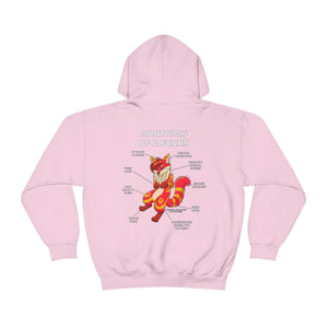 Furry Red and Yellow - Hoodie Hoodie Artworktee Light Pink S 