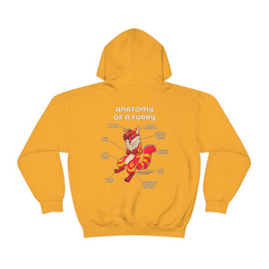 Furry Red and Yellow - Hoodie Hoodie Artworktee Gold S 