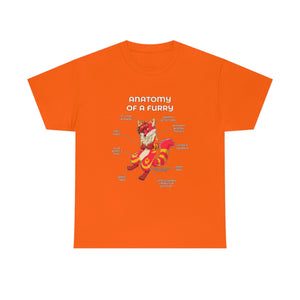 Furry Red and Yellow - T-Shirt T-Shirt Artworktee Orange S 