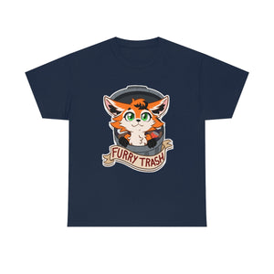 Furry Trash - T-Shirt T-Shirt Artworktee Navy Blue S 