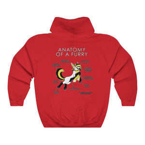 Furry Yellow - Hoodie Hoodie Artworktee Red S 