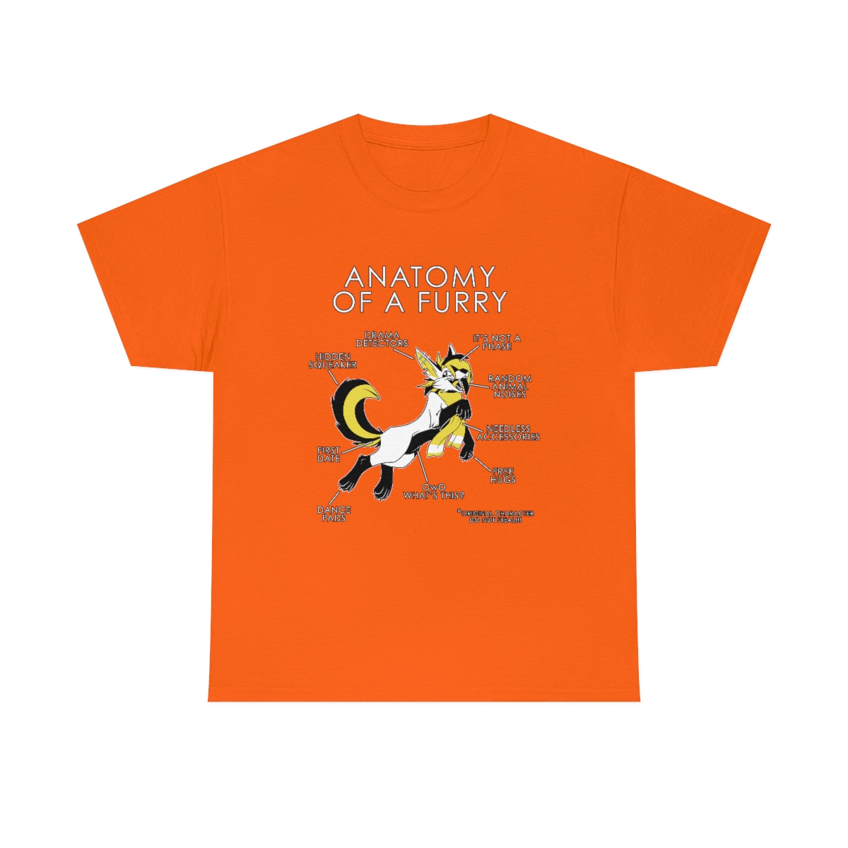 Furry Yellow - T-Shirt T-Shirt Artworktee Orange S 