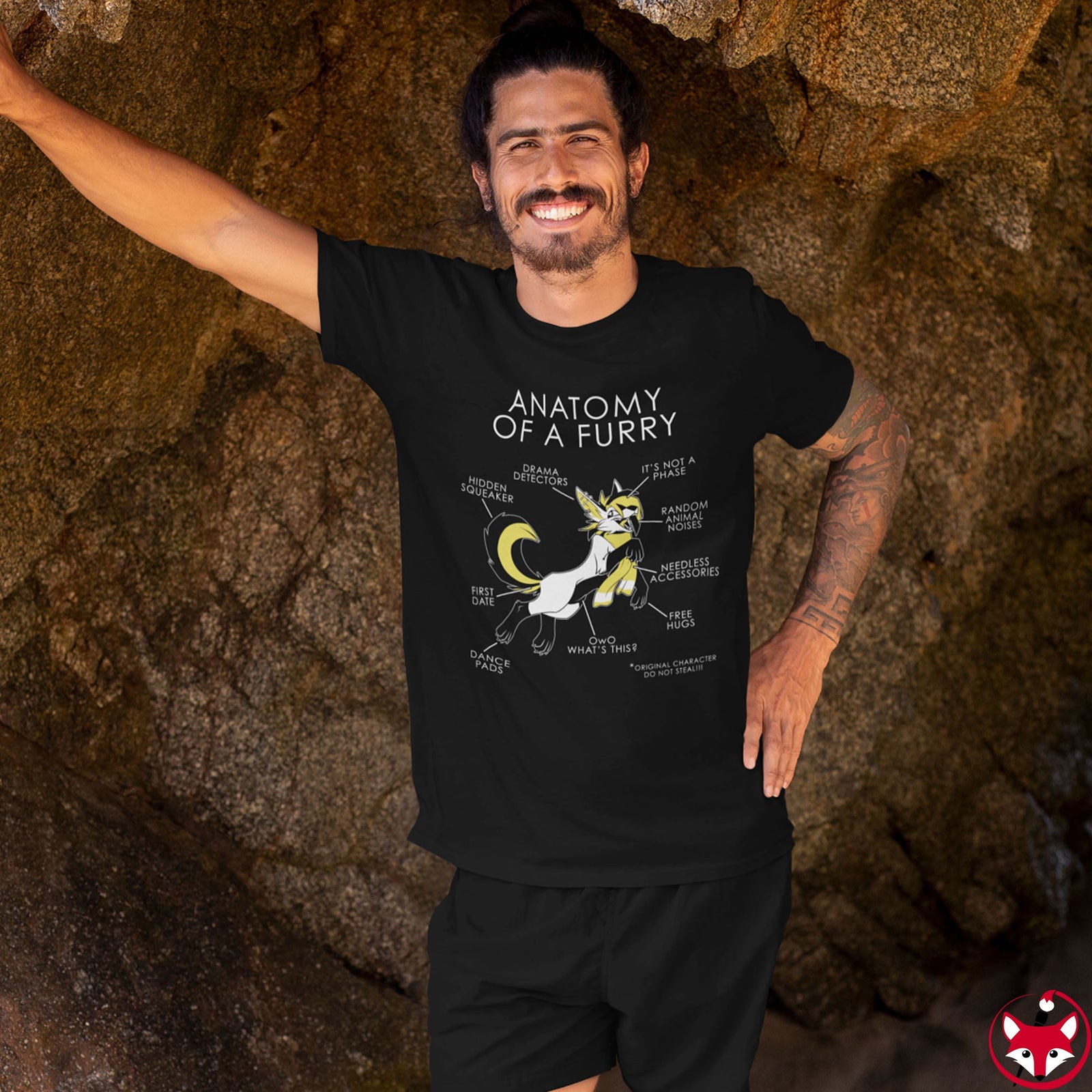 Furry Yellow - T-Shirt T-Shirt Artworktee 