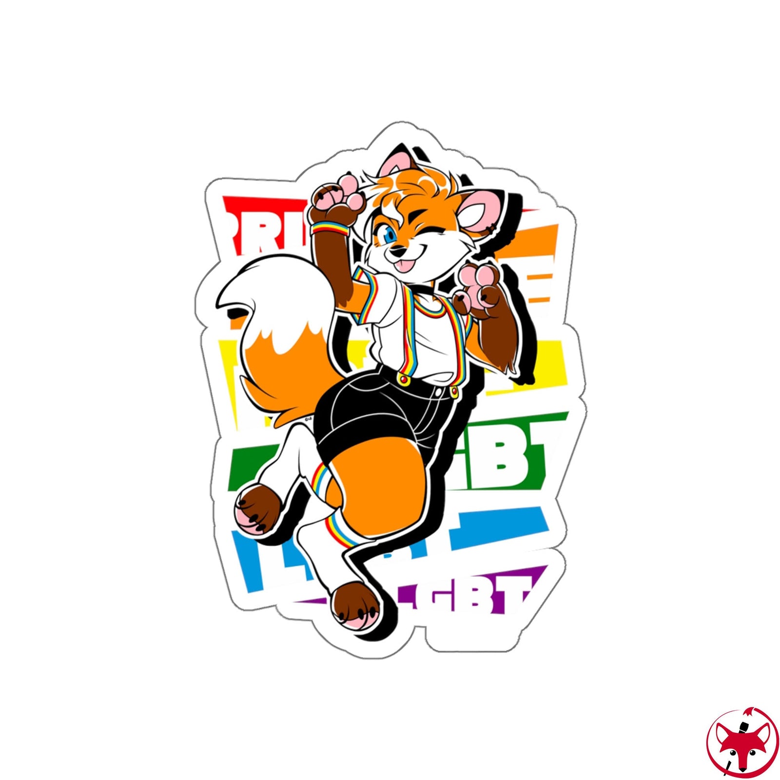 Gay Pride Jessie Fox - Sticker Sticker Artworktee 