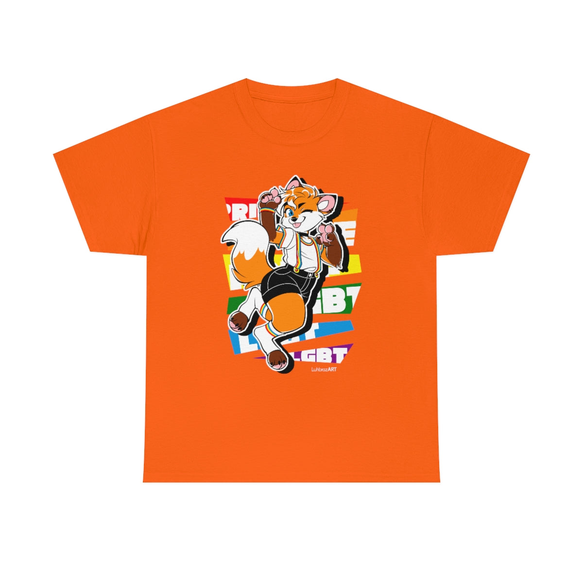 Gay Pride Jessie Fox - T-Shirt T-Shirt Artworktee Orange S 
