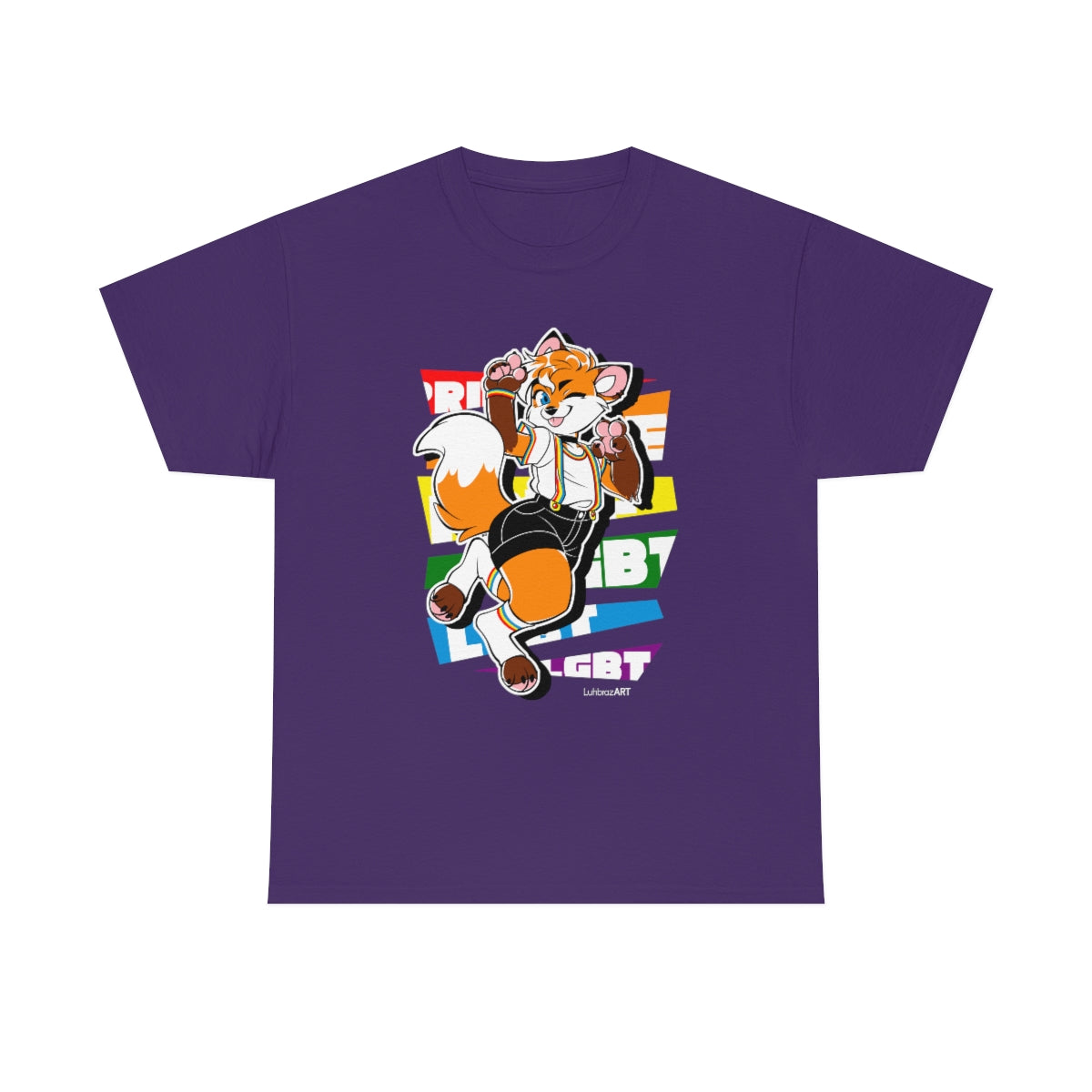 Gay Pride Jessie Fox - T-Shirt T-Shirt Artworktee Purple S 
