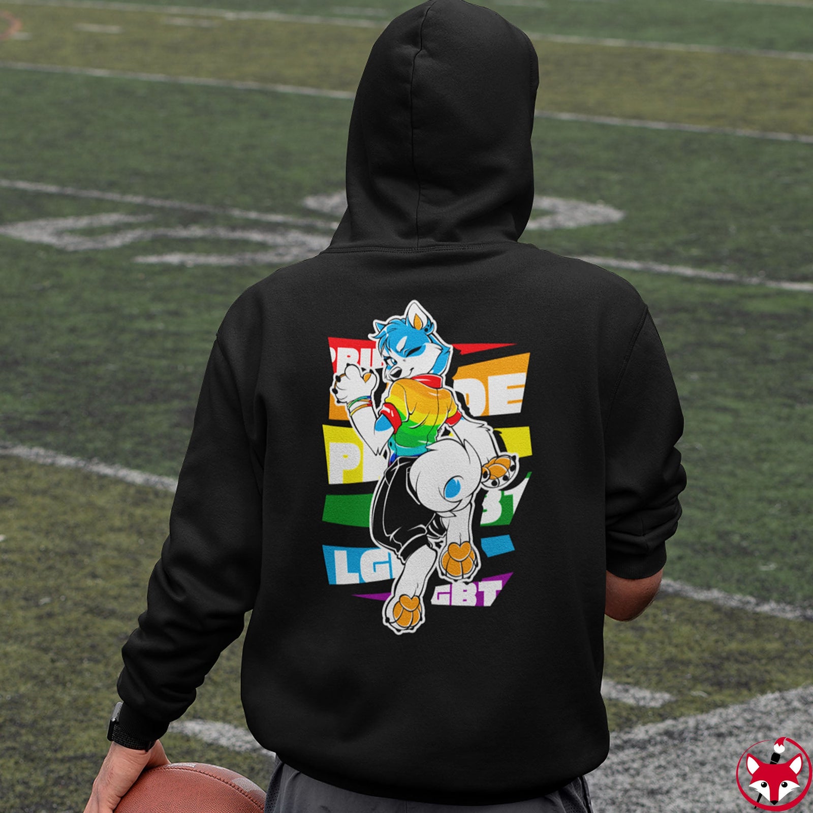 Gay Pride Martin Husky - Hoodie Hoodie Artworktee 