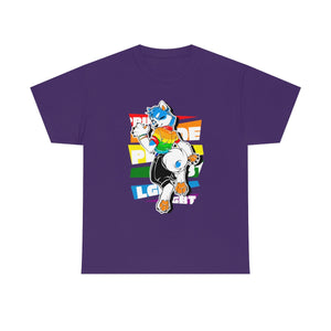 Gay Pride Martin Husky - T-Shirt T-Shirt Artworktee Purple S 
