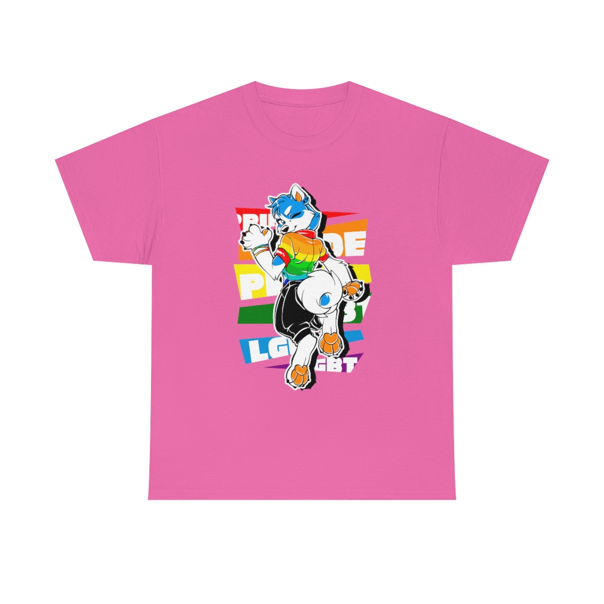 Gay Pride Martin Husky - T-Shirt T-Shirt Artworktee Pink S 