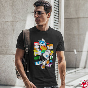 Gay Pride Martin Husky - T-Shirt T-Shirt Artworktee 