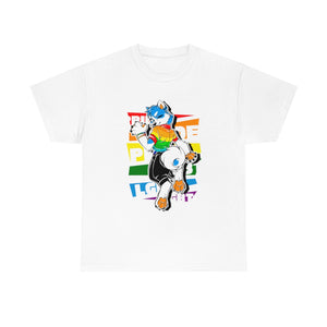 Gay Pride Martin Husky - T-Shirt T-Shirt Artworktee White S 