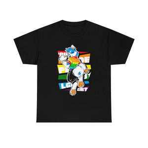 Gay Pride Martin Husky - T-Shirt T-Shirt Artworktee Black S 