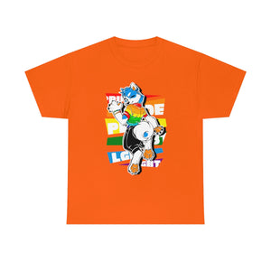 Gay Pride Martin Husky - T-Shirt T-Shirt Artworktee Orange S 
