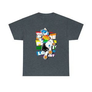 Gay Pride Martin Husky - T-Shirt T-Shirt Artworktee Dark Heather S 