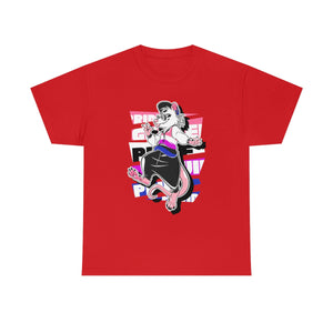 Genderfluid Pride Frankie Opossum - T-Shirt T-Shirt Artworktee Red S 