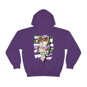 Genderqueer Pride Sky Bunny - Hoodie Hoodie Artworktee Purple S 