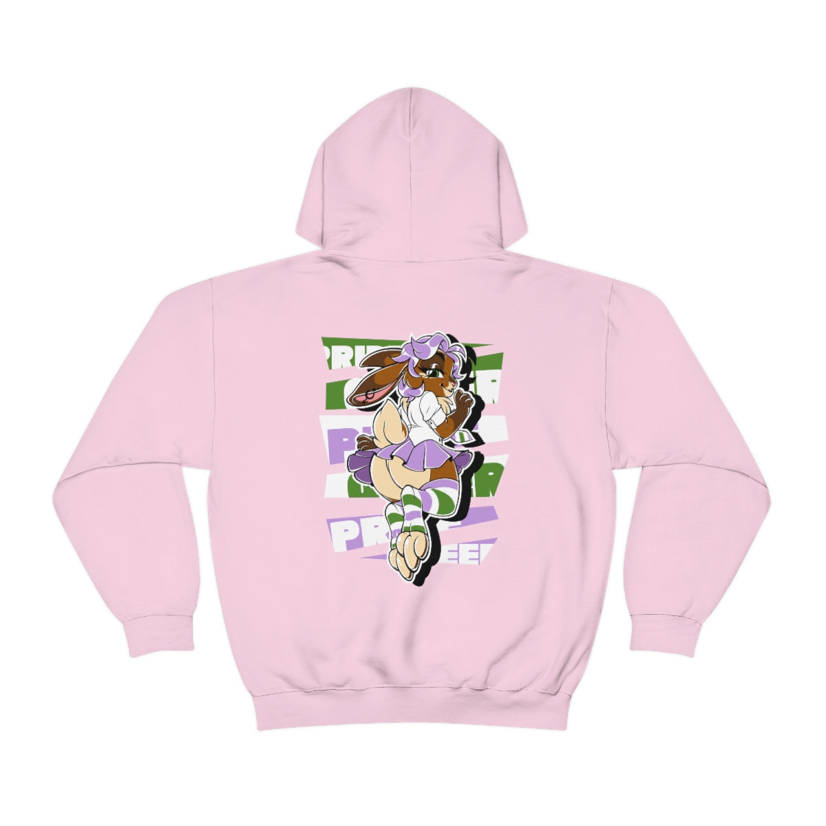 Genderqueer Pride Sky Bunny - Hoodie Hoodie Artworktee Light Pink S 