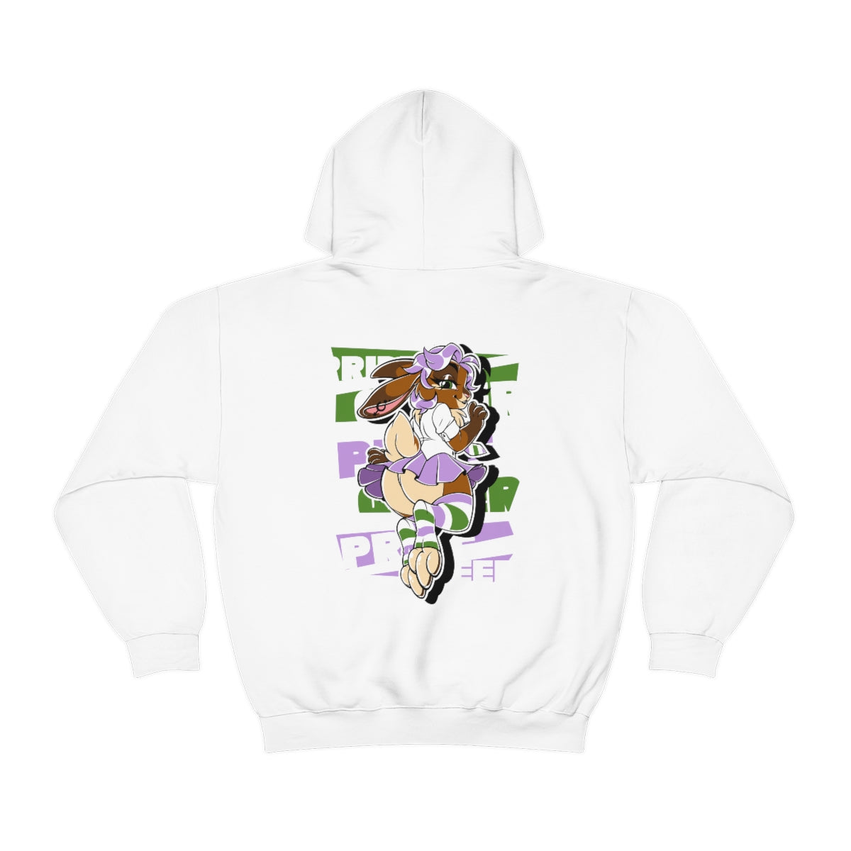 Genderqueer Pride Sky Bunny - Hoodie Hoodie Artworktee White S 