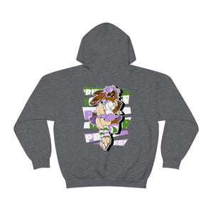 Genderqueer Pride Sky Bunny - Hoodie Hoodie Artworktee Dark Heather S 