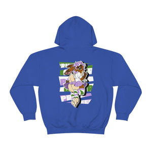 Genderqueer Pride Sky Bunny - Hoodie Hoodie Artworktee Royal Blue S 