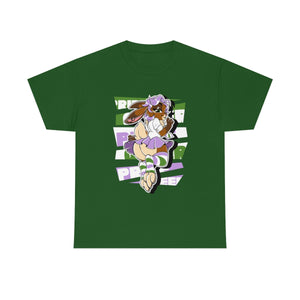 Genderqueer Pride Sky Bunny - T-Shirt T-Shirt Artworktee Green S 