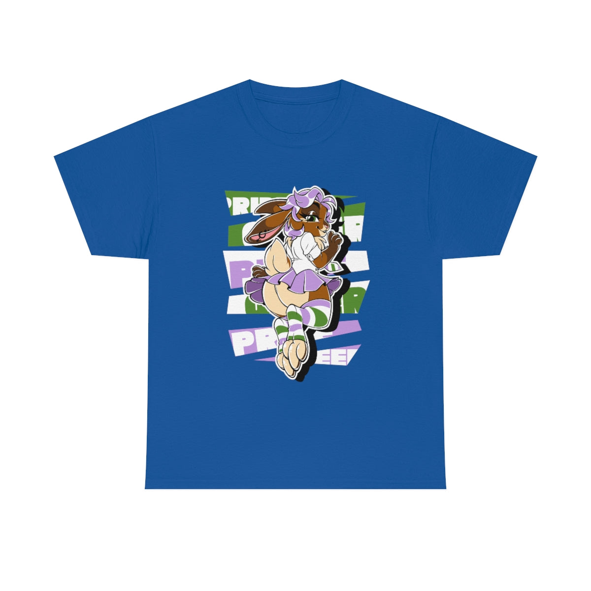 Genderqueer Pride Sky Bunny - T-Shirt T-Shirt Artworktee Royal Blue S 