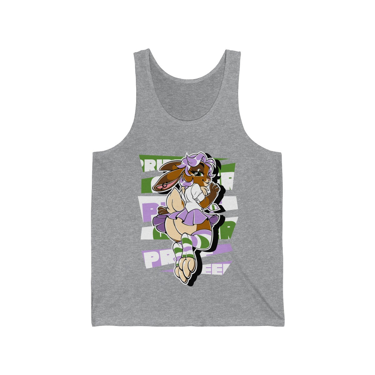 Genderqueer Pride Sky Bunny - Tank Top Tank Top Artworktee Heather XS 