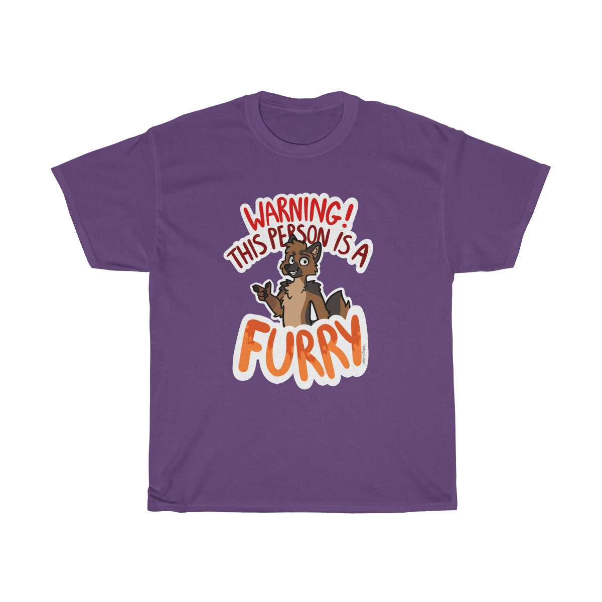 German Shepherd- T-Shirt T-Shirt Sammy The Tanuki Purple S 