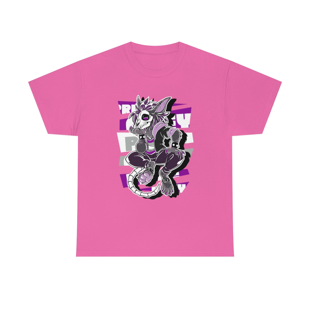 Graysexual Pride Cronan Skully - T-Shirt T-Shirt Artworktee Pink S 