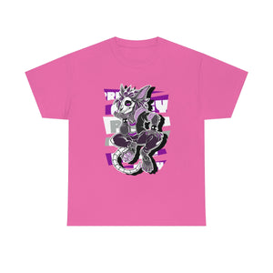 Graysexual Pride Cronan Skully - T-Shirt T-Shirt Artworktee Pink S 
