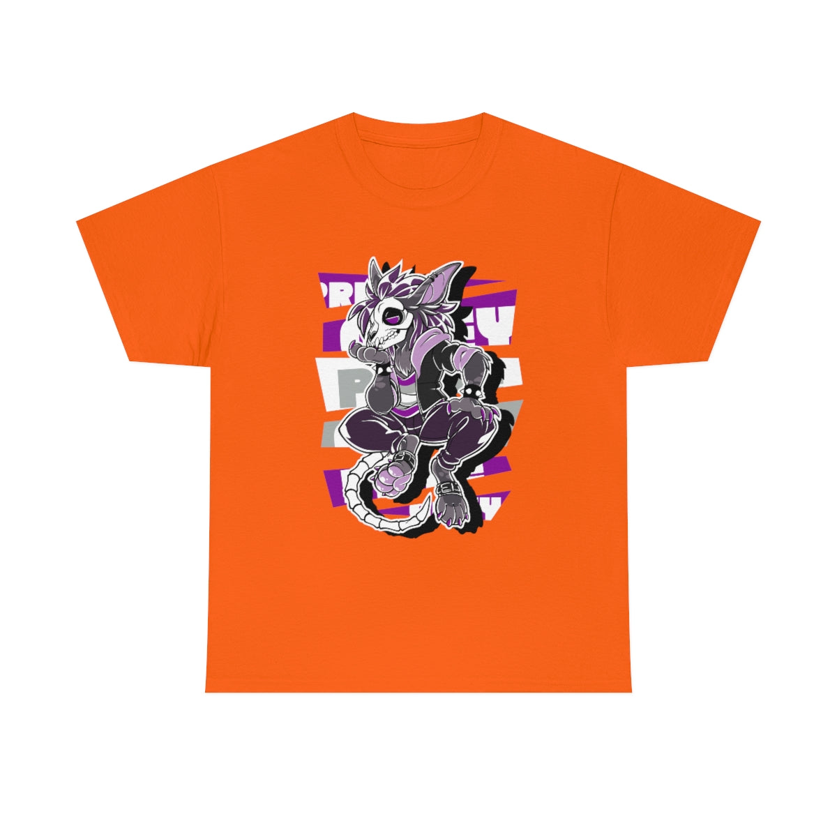 Graysexual Pride Cronan Skully - T-Shirt T-Shirt Artworktee Orange S 