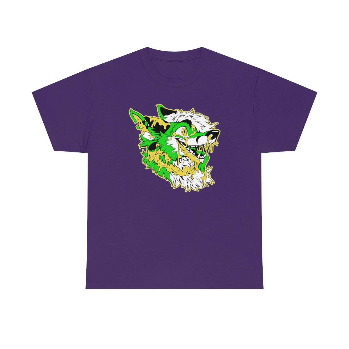 Green and Yellow - T-Shirt T-Shirt Artworktee Purple S 