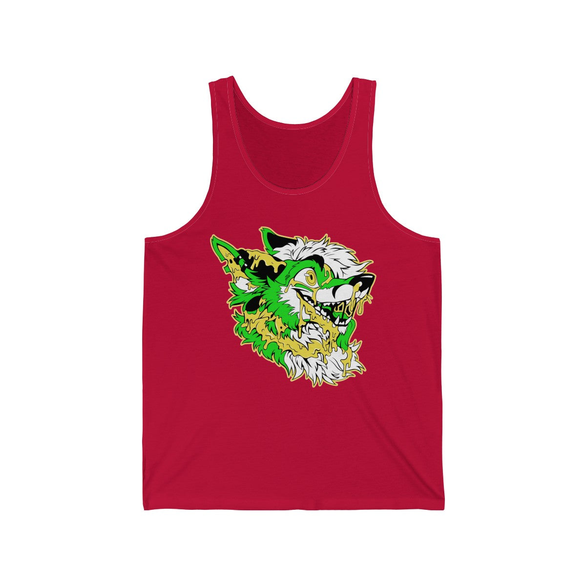 Green and Yellow - Tank Top Tank Top Artworktee Red XS 