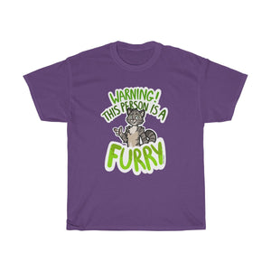 Grey Cat - T-Shirt T-Shirt Sammy The Tanuki Purple S 