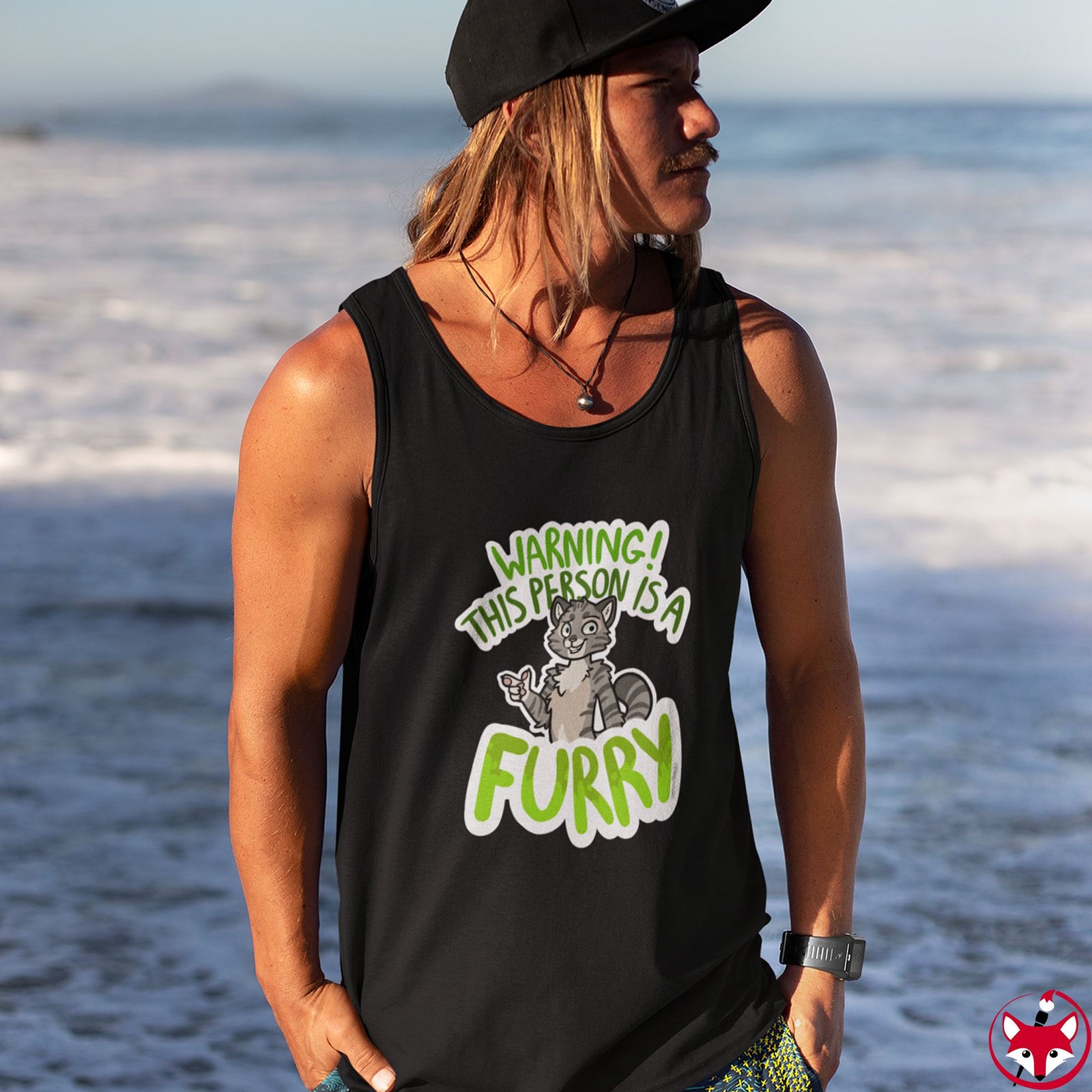 Grey Cat - Tank Top Tank Top Sammy The Tanuki 