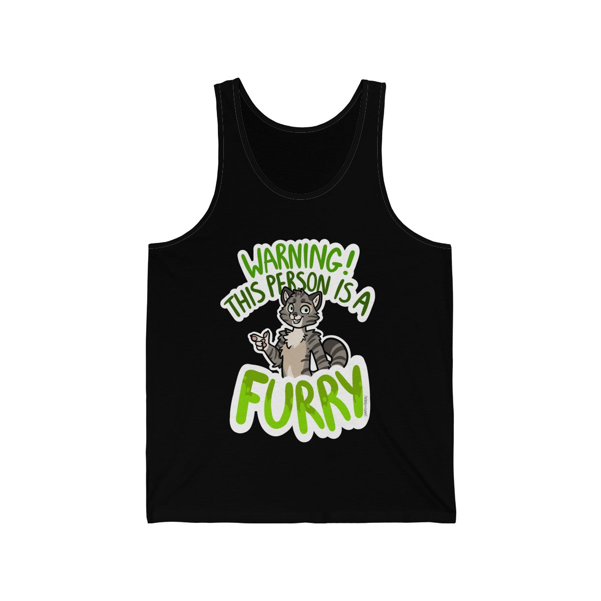 Grey Cat - Tank Top Tank Top Sammy The Tanuki Black XS 