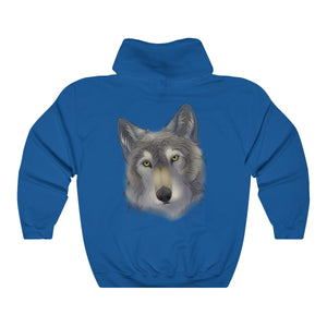 Grey Wolf - Hoodie Hoodie Dire Creatures Royal Blue S 