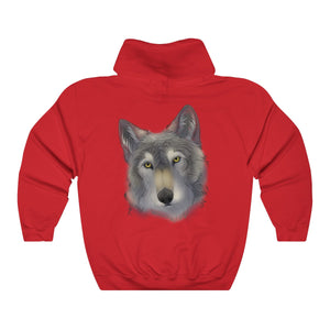 Grey Wolf - Hoodie Hoodie Dire Creatures Red S 