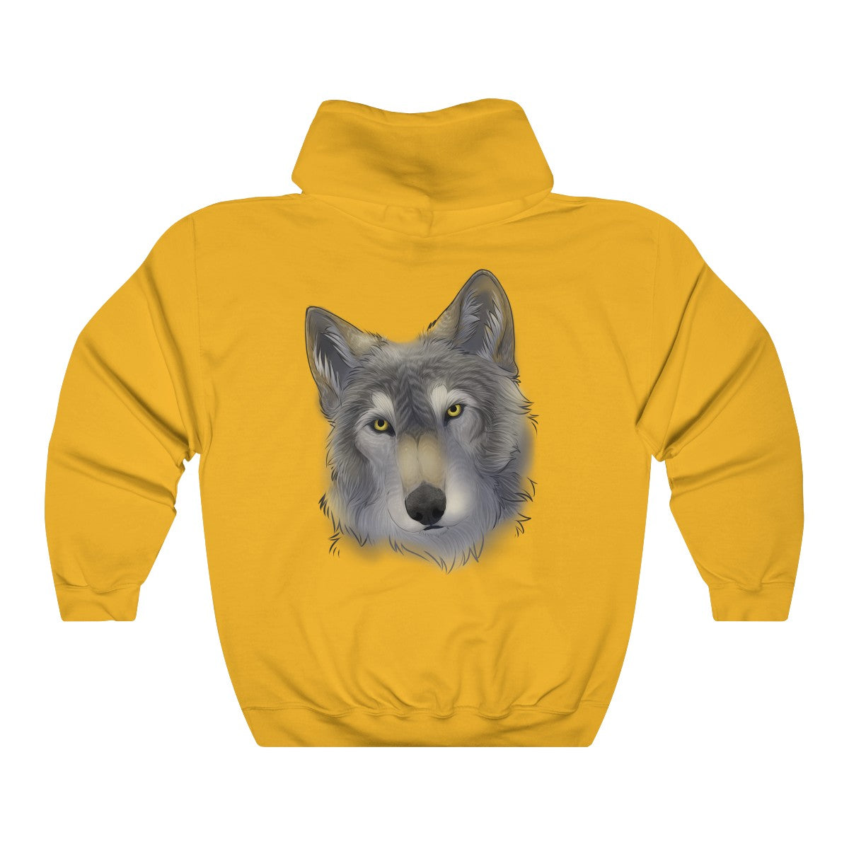 Grey Wolf - Hoodie Hoodie Dire Creatures Gold S 